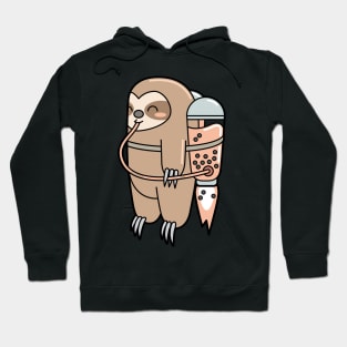 Powered By Boba - Cute Sloth Bubble Tea Hoodie